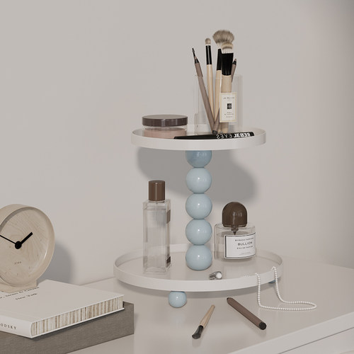 北欧简约护肤品桌面香水置物架