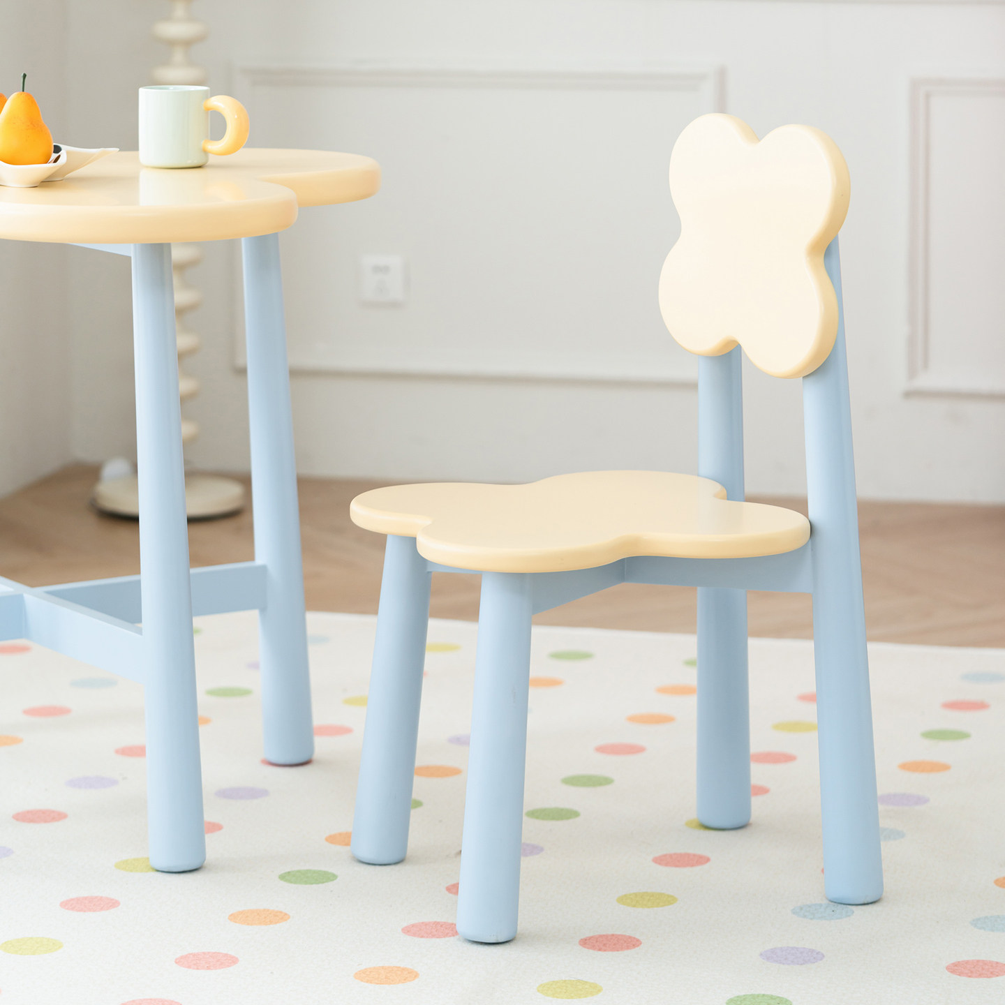 livingplus多巴胺彩色花瓣形餐椅北欧网红ins椅子小户型设计师款,住宅家具,餐椅,淘宝优惠券,粉丝福利购,淘宝优惠卷