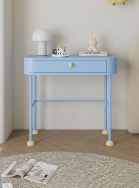 livingplus多巴胺简约现代梳妆台化妆桌卧室小户型多功能书桌一体