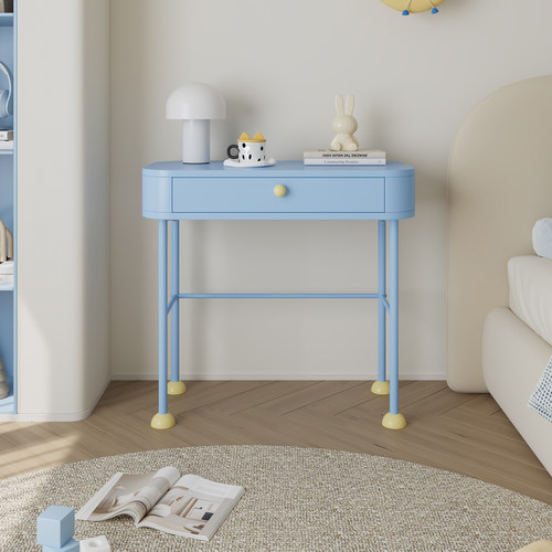 livingplus多巴胺简约现代梳妆台化妆桌卧室小户型多功能书桌一体