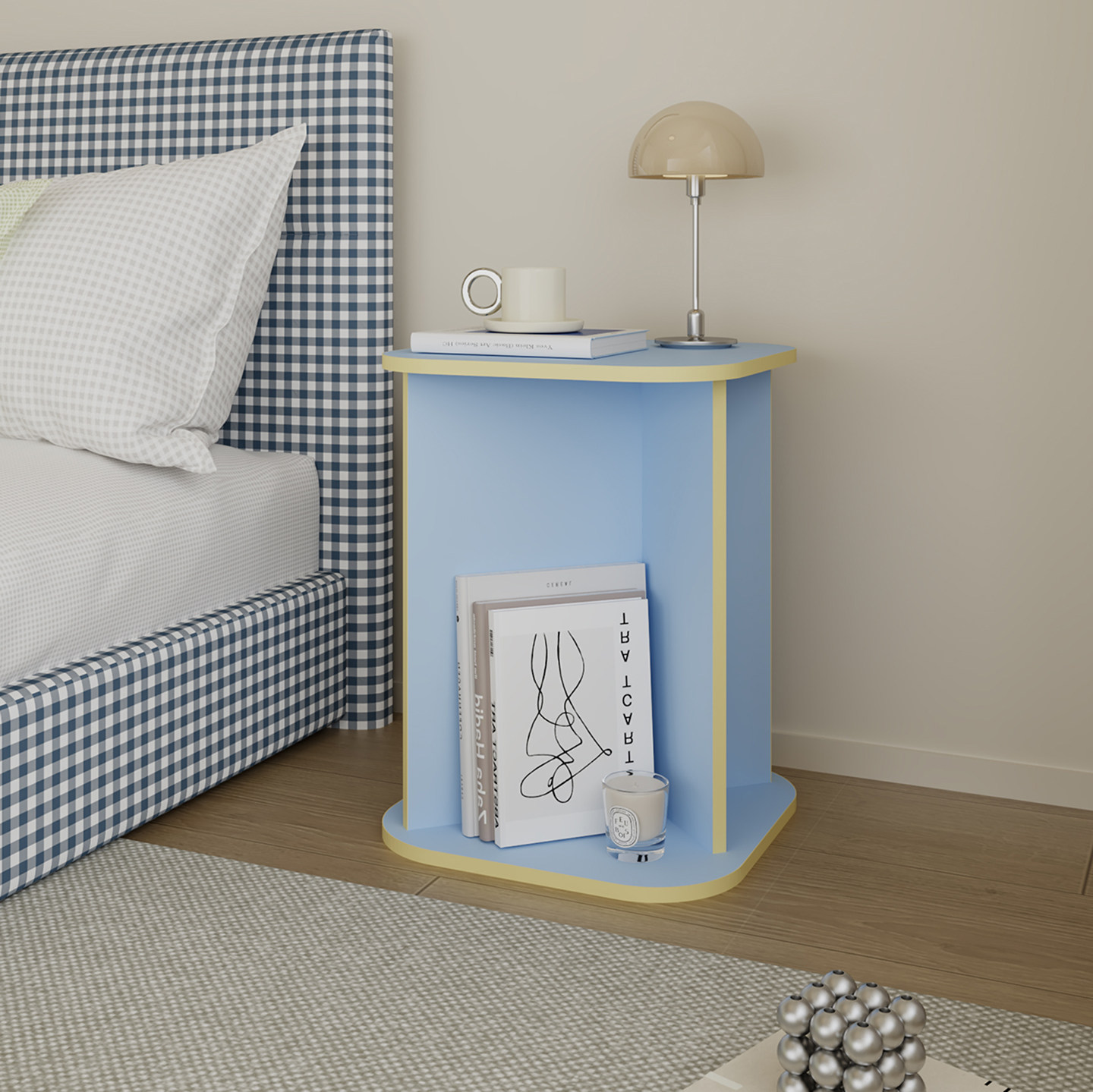 Livingplus多巴胺彩色简约客厅沙发边几角几轻奢小桌子床头收纳架,住宅家具,角几/边几,淘宝优惠券,粉丝福利购,淘宝优惠卷