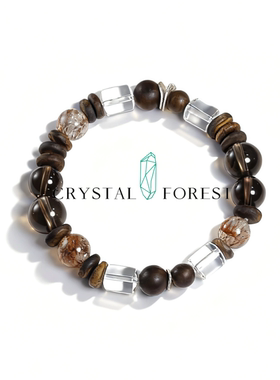 CFCO【愈见山】黑金超茶晶高级美拉德冬季配饰男女可戴