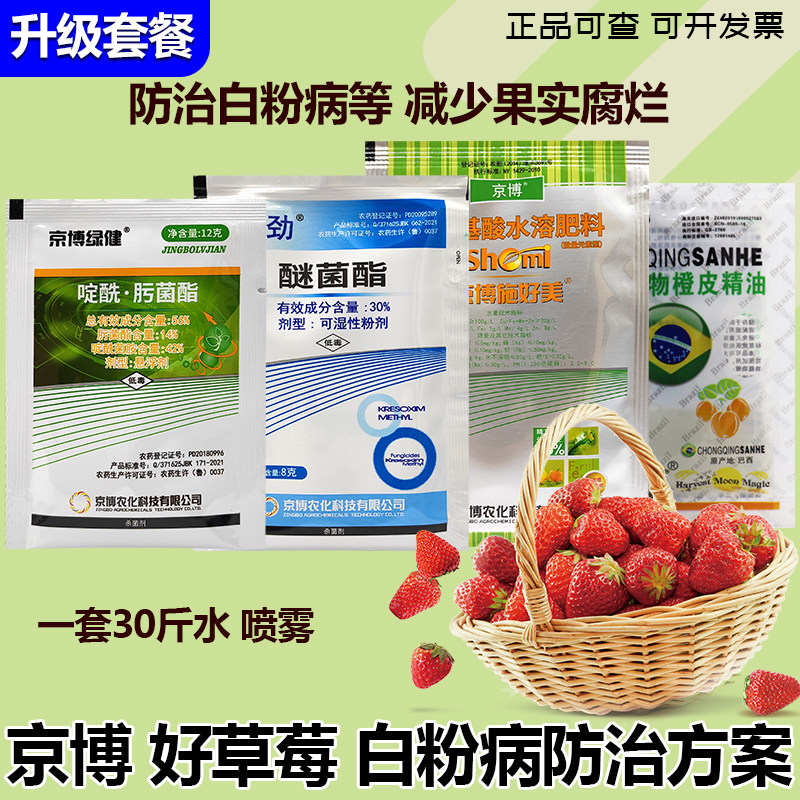 好草莓白粉病黑斑病灰霉病腐烂病杀菌剂