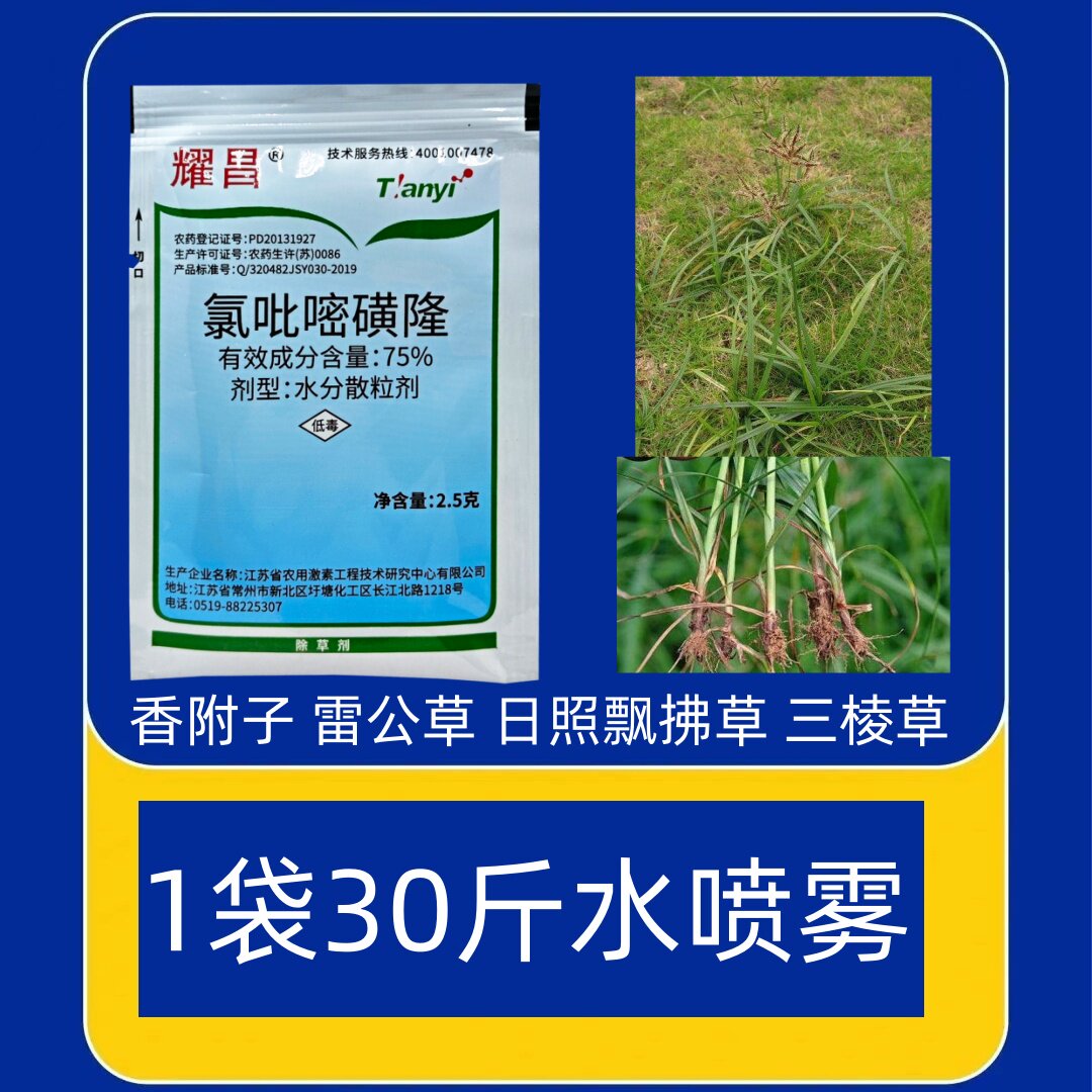 草坪专杀香附子雷公草耀昌氯吡嘧磺隆小麦玉米草坪阔叶杂草莎草