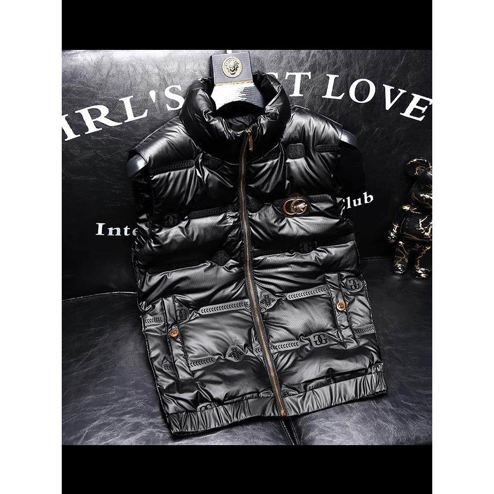 羽绒马甲男款外穿2025新款冬季潮高端潮牌时尚运动美式羽绒服背心