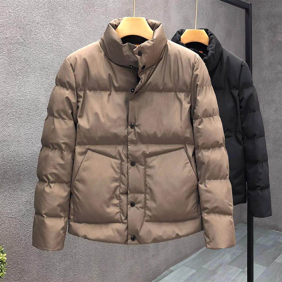 冬季男款外套轻奢商务休闲棉衣立领时尚大气户外保暖男士夹克棉服