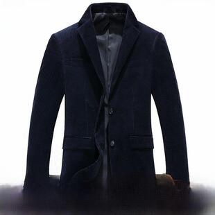 秋冬季 男士 外套宽松单西便服灯芯绒上衣服西服 休闲西装 PHLODINCA
