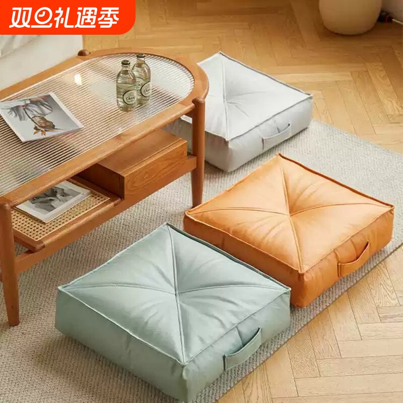 坐垫蒲团榻榻米地上脚凳飘窗垫子方凳加厚日式坐墩小板凳客厅矮凳