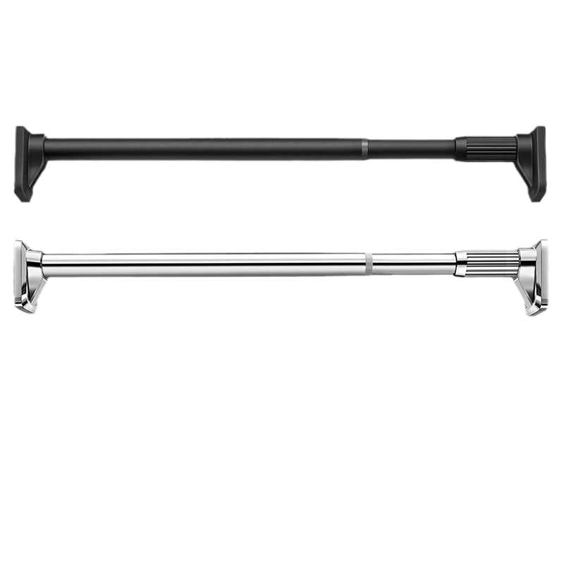 免打孔晾衣杆窗帘杆伸缩杆不锈钢浴帘杆阳台撑杆子衣柜挂衣杆收缩