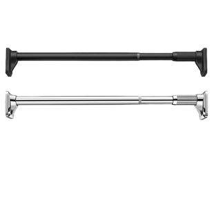 免打孔晾衣杆窗帘杆伸缩杆不锈钢浴帘杆阳台撑杆子衣柜挂衣杆收缩