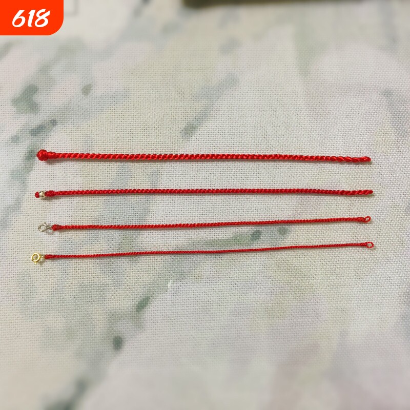 手工编绳diy本命年红绳可穿珠手绳脚链绳厂家直销
