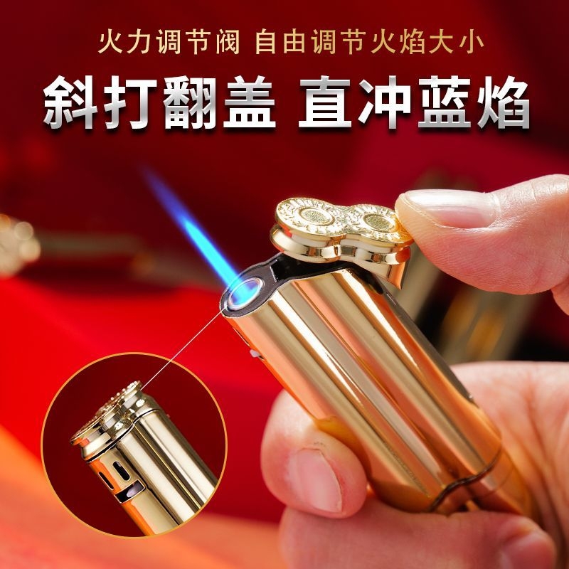 永久军事子弹充气打火机金属造型防风点烟器模型个性摆件男士礼品