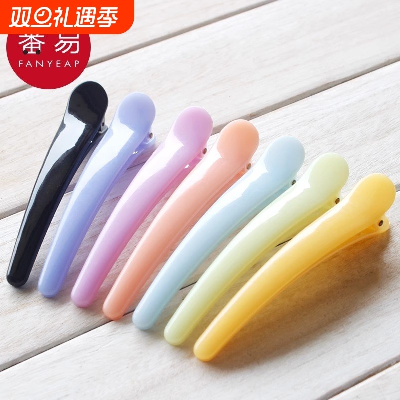 发夹/一字夹D1vn800-糖果彩色鸭嘴夹头饰一字美发边夹可爱刘