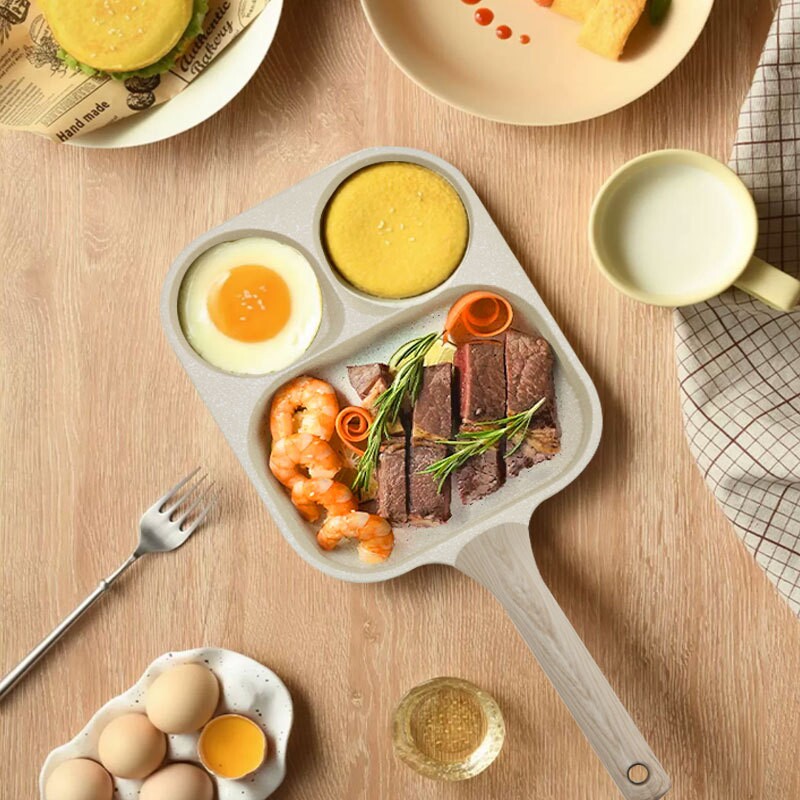 三合一早餐锅煎蛋锅鸡蛋汉堡锅不粘平底锅煎锅煎饼煎蛋神器蛋堡锅