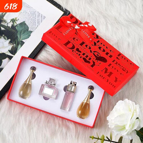 Q版香水小样花漾甜心真我魅惑自由礼盒套装持久留淡香氛生日礼物