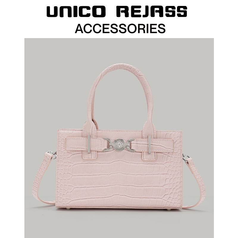 许我耀眼赵露思许妍同款打人包鳄鱼纹手提女包百搭单肩斜挎扇人包