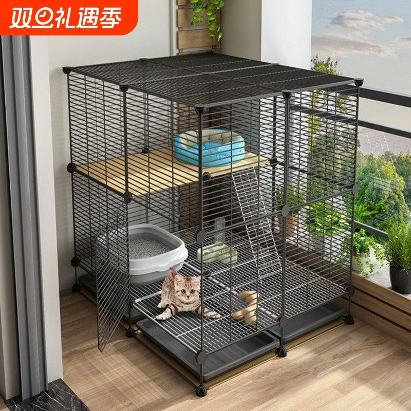 猫笼猫别墅清仓笼子家用室内猫舍带厕所超大自由空间小型猫咪猫窝