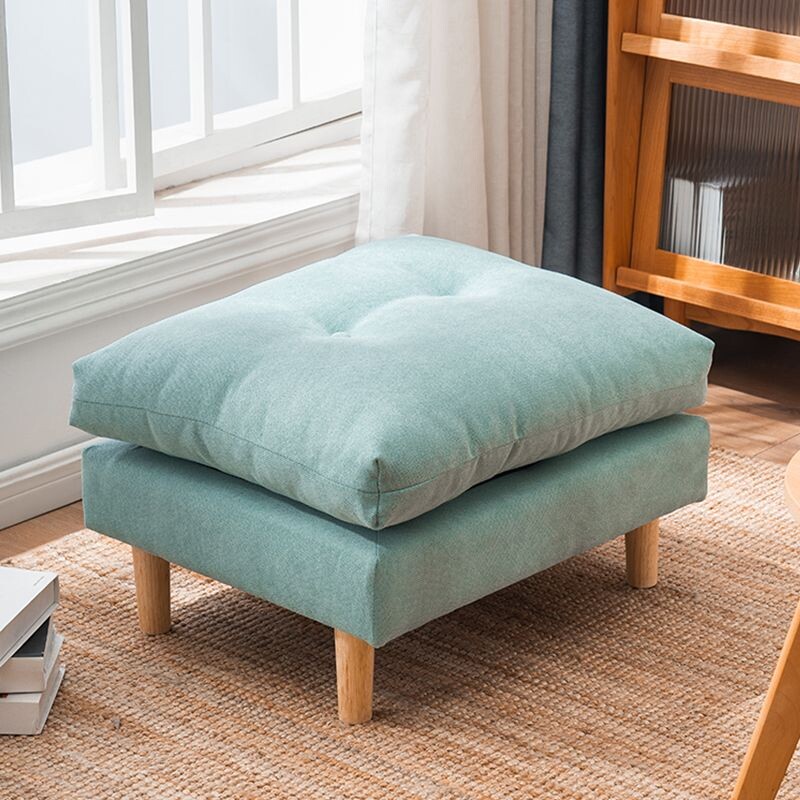a布艺小凳子实木搁脚凳茶几凳家用换鞋凳网红板凳简约创意沙发脚