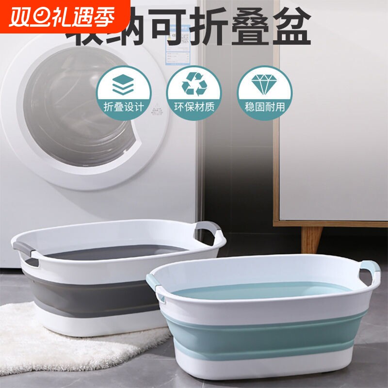 升级可折叠排水悬挂婴儿洗澡盆宝宝坐躺大号浴盆小孩家用儿童澡盆