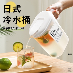 冷水壶家用食品级pp耐高温防爆水壶大容量大号冰箱热凉水壶泡茶壶