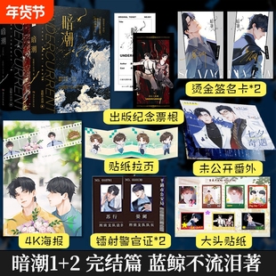 暗潮1+2完结篇 共2册 实力作家蓝鲸不流泪精彩绝伦的刑侦悬疑都市双男主强强小说实体书网络原名《穿山》 青春悬疑小说