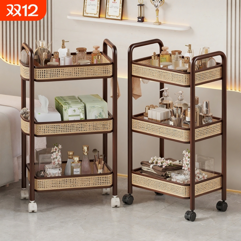 美容院小推车置物架落地多层手推