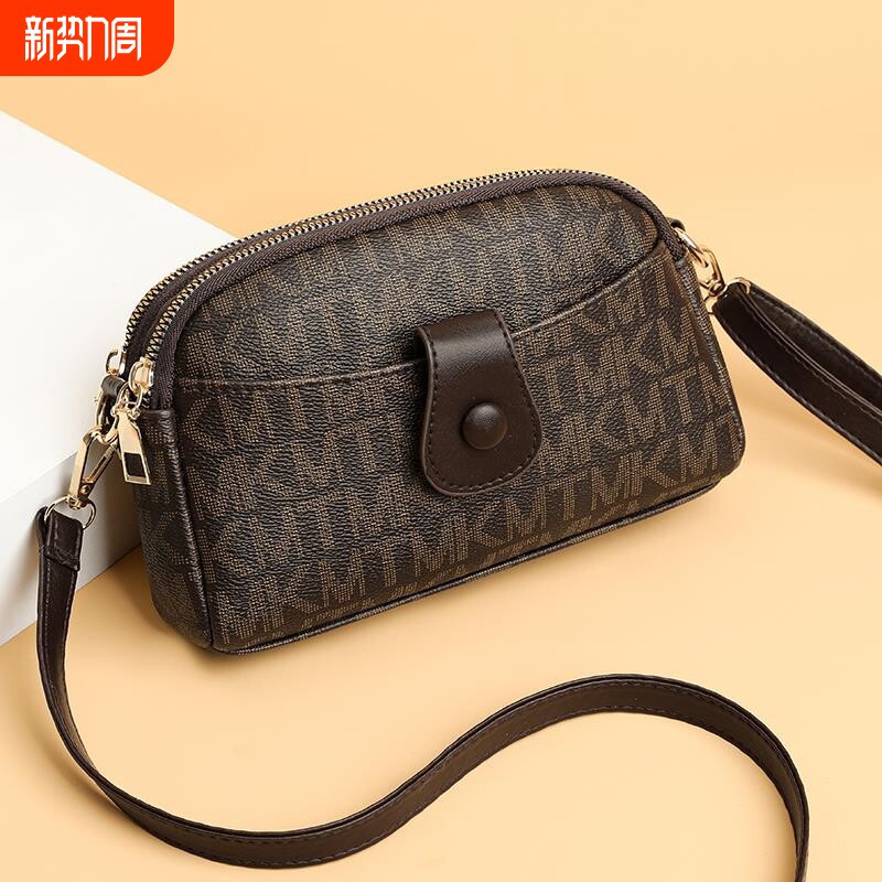 软皮手拿包新款手机包包女士长款钱包休闲时尚单肩斜挎小包潮双层