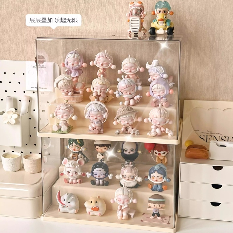 盲盒手办透明展示架收纳摆件防尘