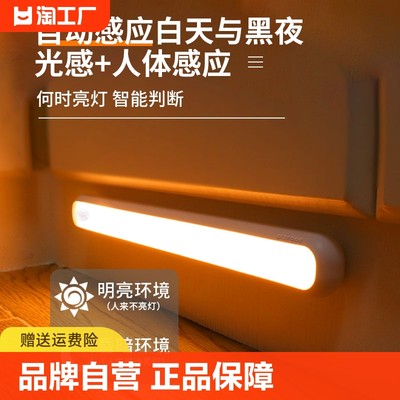 OLZROOE智能人体感应灯夜用LED灯