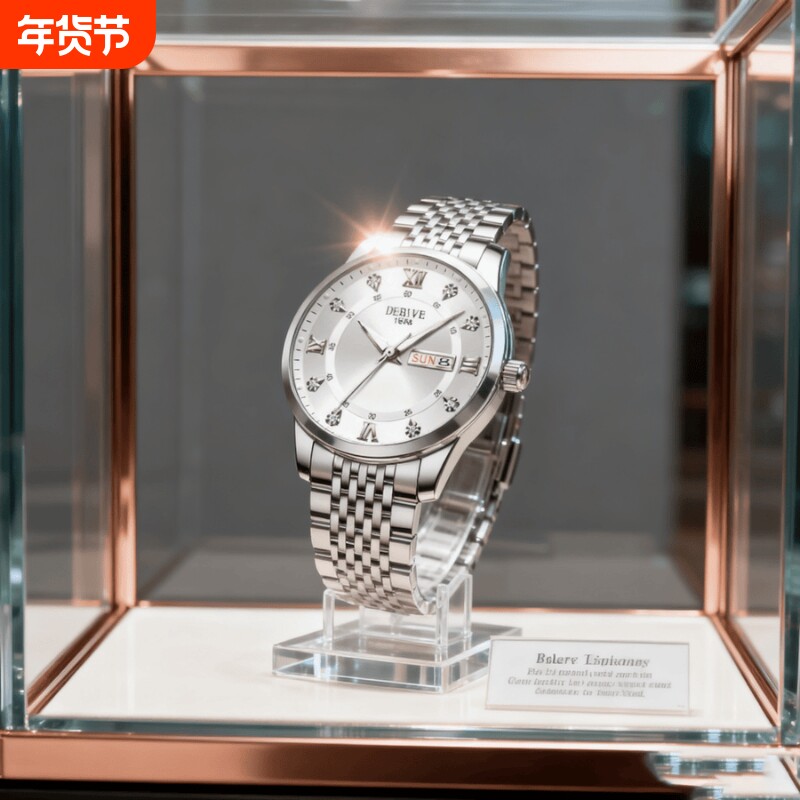 老人手表男士爸爸女款情侣表防水老年人学生石英表男款非机械表礼