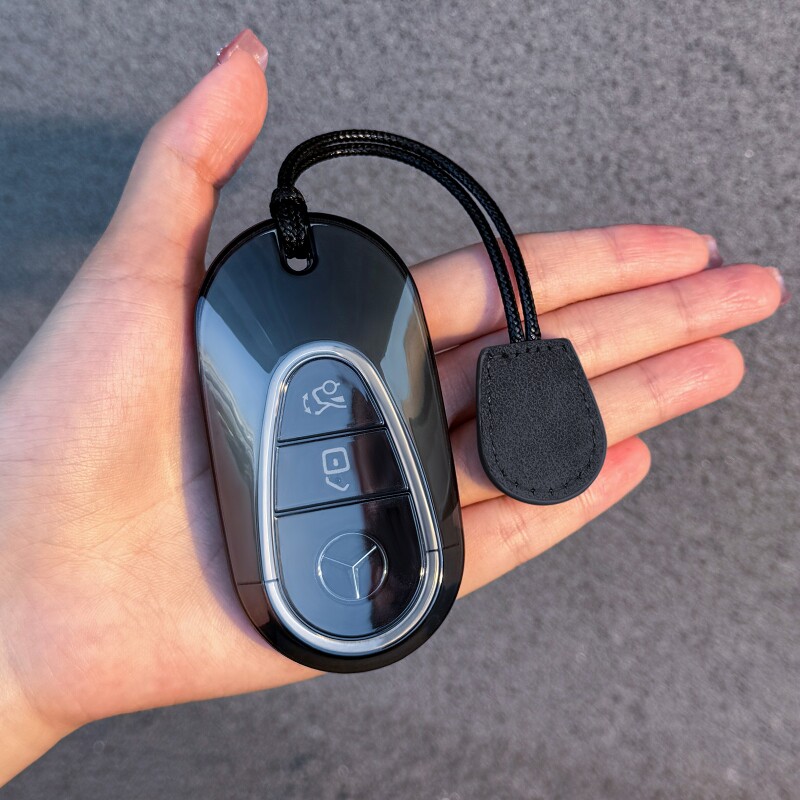 新款奔驰C级E级钥匙套C260L汽车包E300L透明壳GLC260包CLA/EQE扣