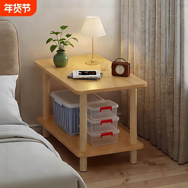 床头柜床边置物架简约现代小型家用卧室出租房用可移动沙发边几