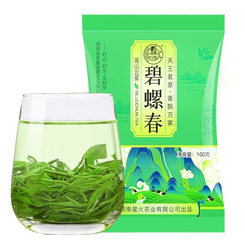 碧螺春绿茶浓香型茶叶新茶1袋X100克