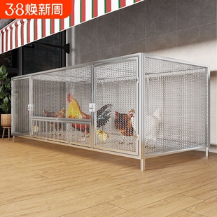 鸡笼子家用鸡舍鸡窝室外大号密网农村芦丁自动清粪养殖笼防黄鼠狼
