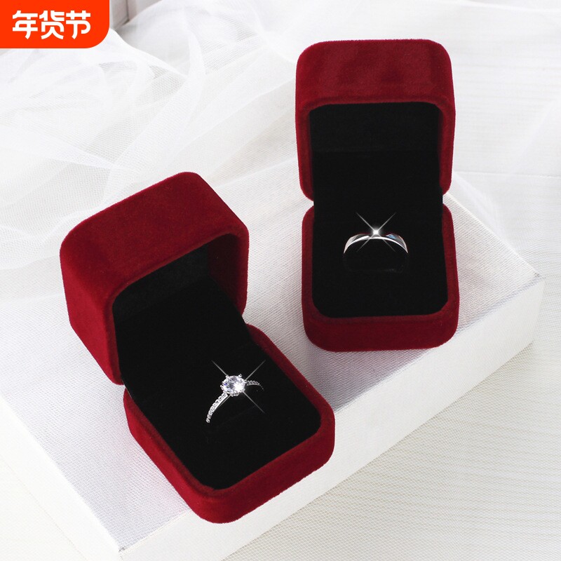 仿真婚戒对戒结婚一对婚礼现场用道具情侣戒指男女假钻戒仪式活口