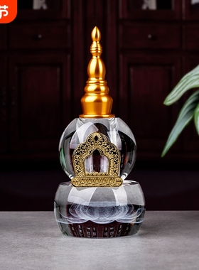 大号水晶舍利塔佛塔藏传佛用品装藏供奉铜菩提塔佛堂供奉摆件