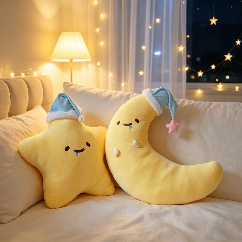 可爱星星玩偶女生睡觉专用图片