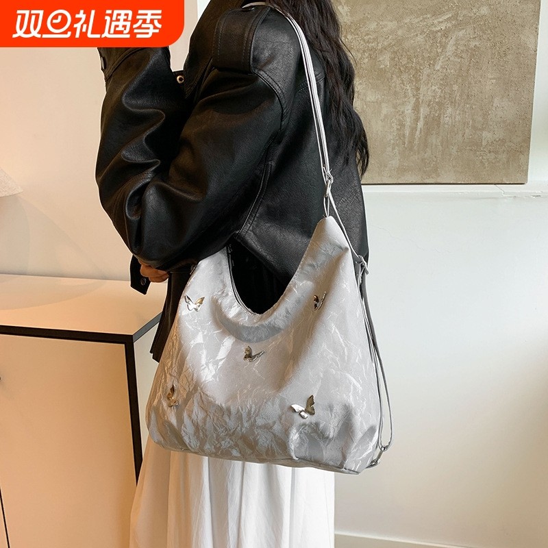 2025大容量包包女夏天高级感小众通勤托特包双肩单肩斜挎背包手提