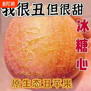 山西运城水裂纹丑苹果正宗红富士苹果冰糖心应季 现摘脆甜新鲜水果