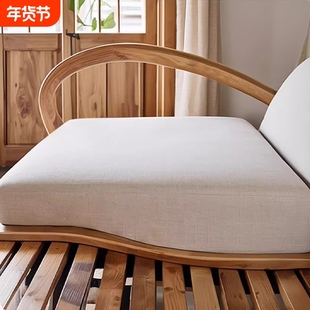 前低后高沙发垫老式实木海绵垫中式红木坐垫靠背弧形加厚垫子加硬