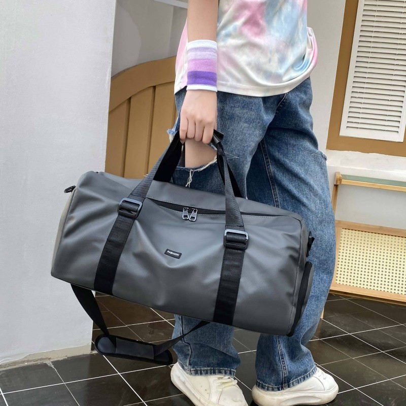 新款收纳旅行包干湿分离健身包可套拉杆运动包大容量手提短途斜挎