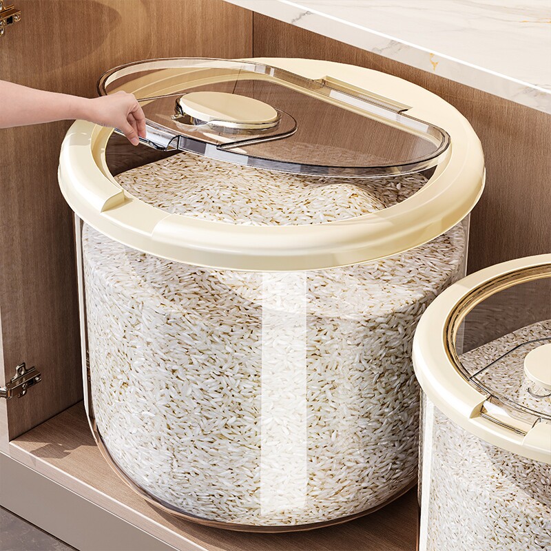 米桶家用2025新款防虫防潮密封食品级大米收纳盒面粉储存罐装米缸