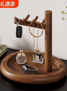 实木进门口入户鞋柜钥匙收纳