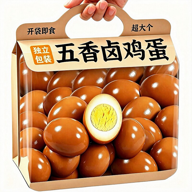 五香卤蛋卤鸡蛋即食独立包装茶叶蛋零食夜宵解馋非巴佬乡搭档卤味