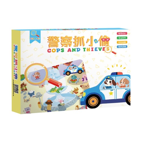 米粒鼠 儿童益智桌游警察抓小偷【1盒装】