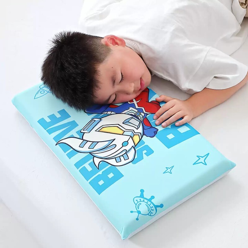 赛罗奥特婴儿童枕套a类冰丝夏天幼儿园记忆棉枕头男生女孩房枕巾