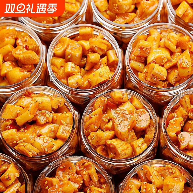 麻辣香脆萝卜丁干下饭菜味咸菜瓶装酱腌菜喝粥小咸菜酸豆角辣萝卜