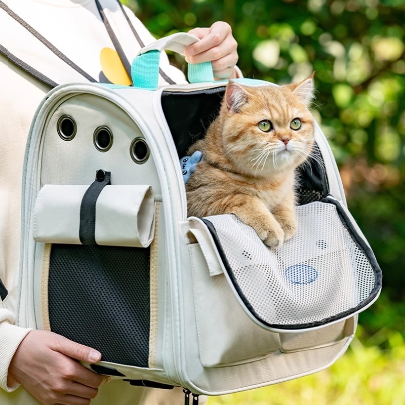 猫背包猫包便携外出透气双肩猫书包宠物猫咪背包防应激大容量猫笼