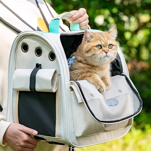 猫背包猫包便携外出透气双肩猫书包宠物猫咪背包防应激大容量猫笼