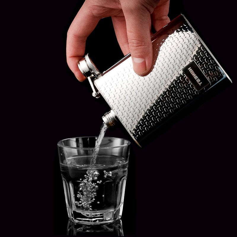 百诚4盎司酒壶304不锈钢小酒壶俄罗斯欧美家用户外随身便携带批发